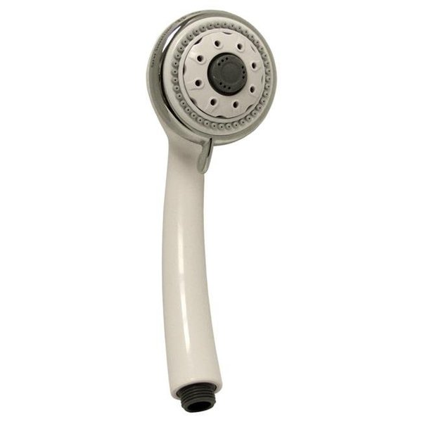 Waxman Consumer Products Waxman Consumer Products Group 8683800 HydroSpin White and Chrome 6 Spray Setting Hand-Held Shower 8683800